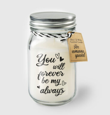 Paperdreams Black & White Scented Candles - Forever Be My Always