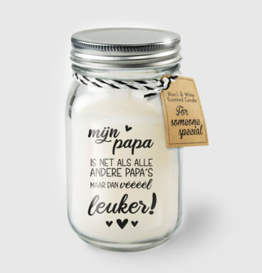 Paperdreams Black & White Scented Candles - Papa
