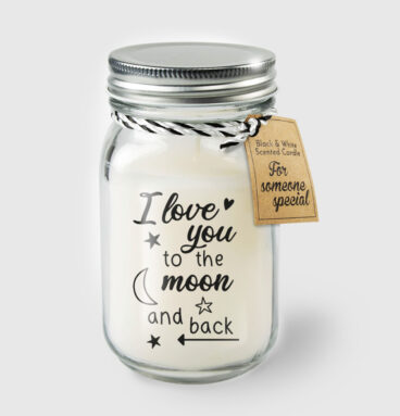 Paperdreams Black & White Scented Candles - To The Moon And Back