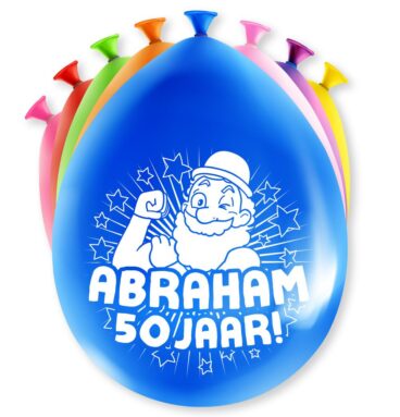 Paperdreams Cijfer Ballonnen - Abraham 8 Stuks 30cm