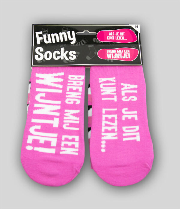 Paperdreams Funny Socks - Breng Mij Een Wijntje