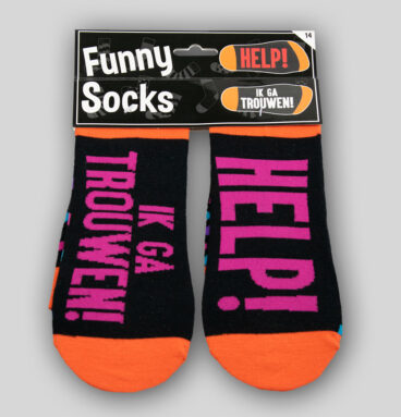 Paperdreams Funny Socks - Help! Ik Ga Trouwen!