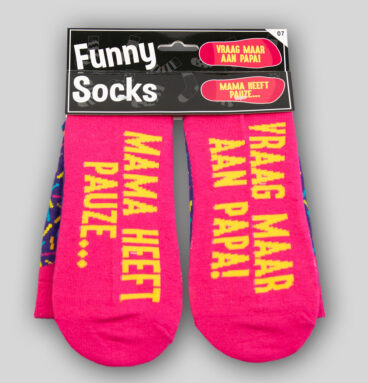 Paperdreams Funny Socks - Mama Heeft Pauze