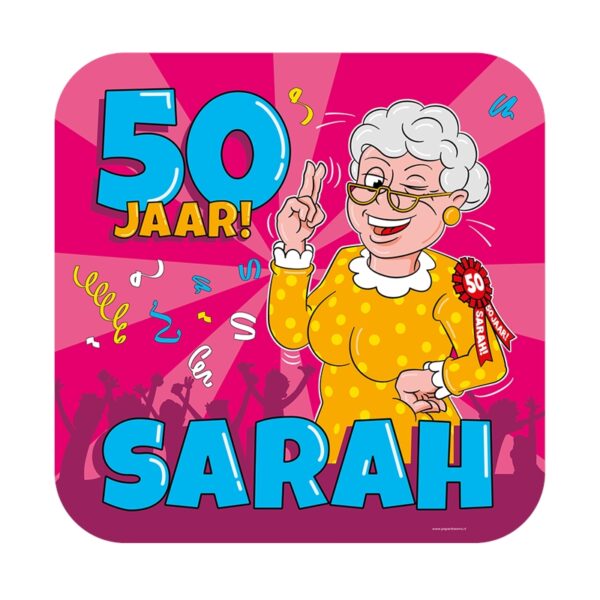 Paperdreams Huldeschild - Sarah Cartoon