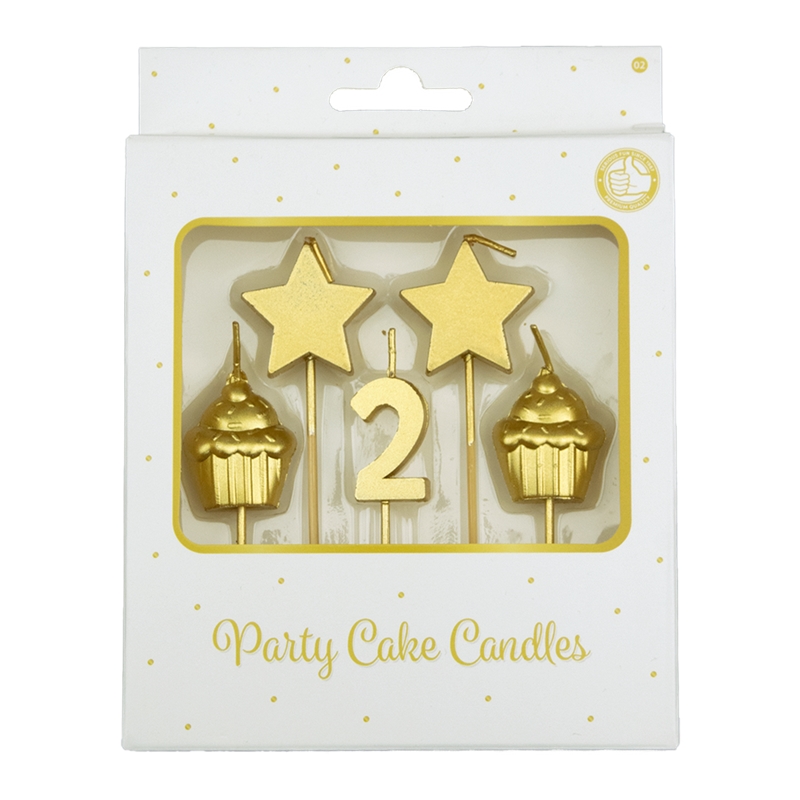 Paperdreams Party Cake Candles - 2 Jaar