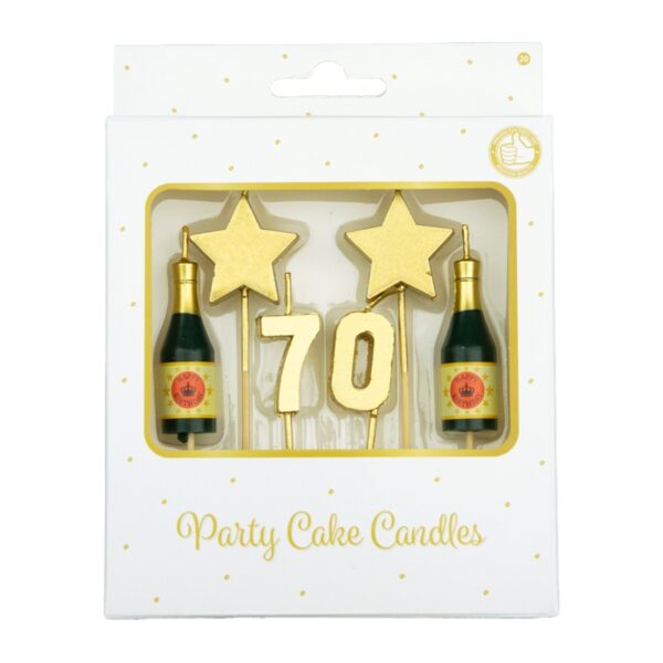 Paperdreams Party Cake Candles - 70 Jaar