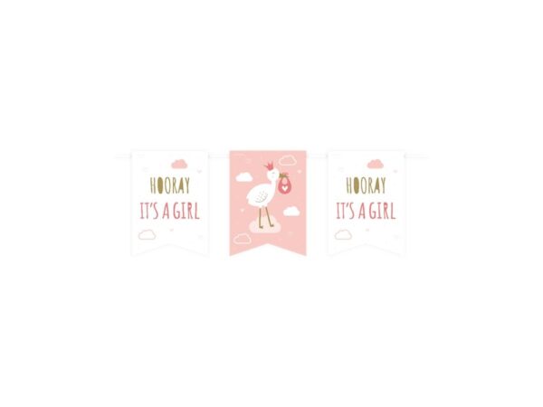 Paperdreams Vlaggenlijn Banner - Newborn Baby Girl