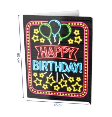 Paperdreams Window Signs - Happy Birthday 60x45cm