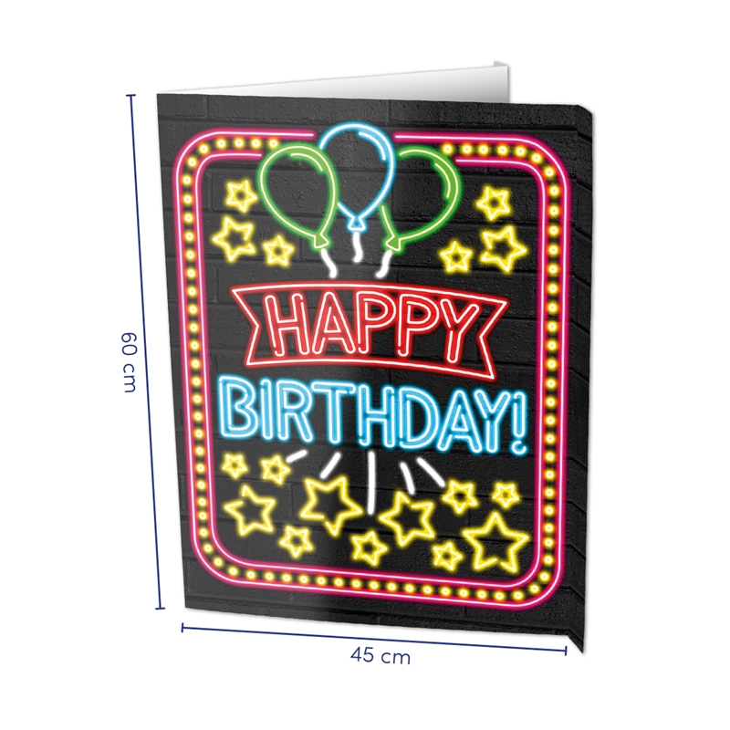 Paperdreams Window Signs - Happy Birthday 60x45cm