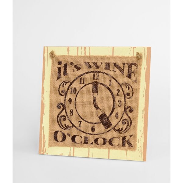 Paperdreams Wooden Sign - Wine O&apos;clock