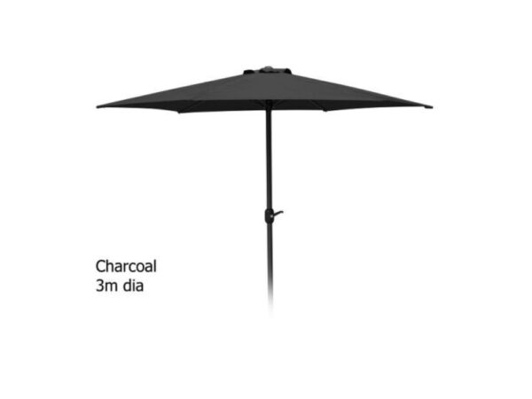 Parasol 3 Meter Met Draaimechanisme Antraciet