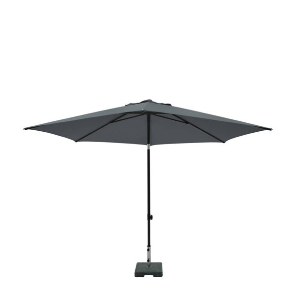 Parasol ELBA PUSH-UP Rond 300 Cm Met Tilt-functie 100%pol. GRIJS