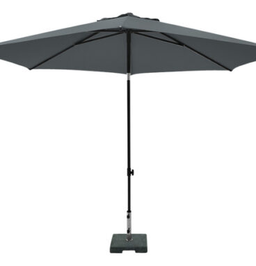 Parasol MYKANOS PUSH-UP Rond 250 Cm Met Tilt-functie 100%poly GRIJS