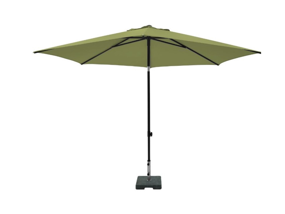 Parasol MYKANOS PUSH-UP Rond 250cm Met Tilt-functie 100%pol Sage Green