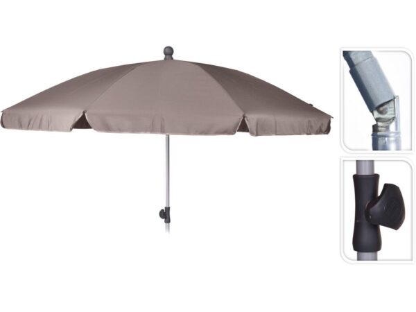 Parasol Ø200cm Taupe