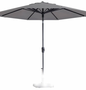 Parasol PAROS 300cm Opdraai LICHT GRIJS