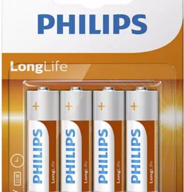 Philips Batterijen Longlife AA R6 Doos A 12 Blisters Van 4 Stuks