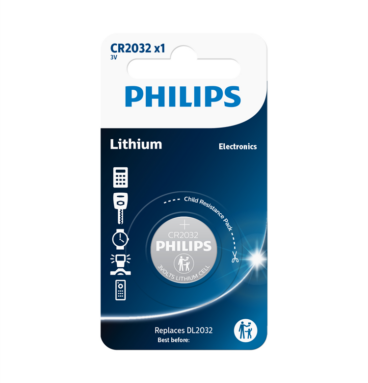 Philips Lithium CR2032 3V Batterij