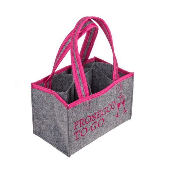 Prosecco To Go Vilten Tas Voor 6 Flessen 23x14