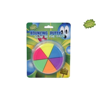 Putty King Bouncing Putty 6 Kleuren Glow In The Dark