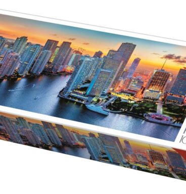 Puzzel 1000 Stuks Panorama - Miami Bij Zonsondergang