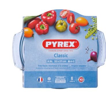 Pyrex CLASSIC Ronde Ovenschaal Met Deksel Glas 4