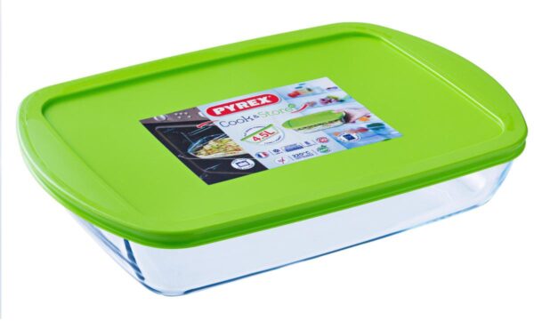 Pyrex COOK & STORE Rechthoekige Bewaarschaal 17x10x5cm - 400ml - Borosilicate