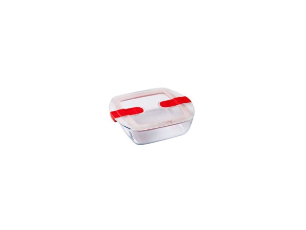 Pyrex COOK&HEAT Vierkante Schaal Met Deksel 1L 20x17x6cm