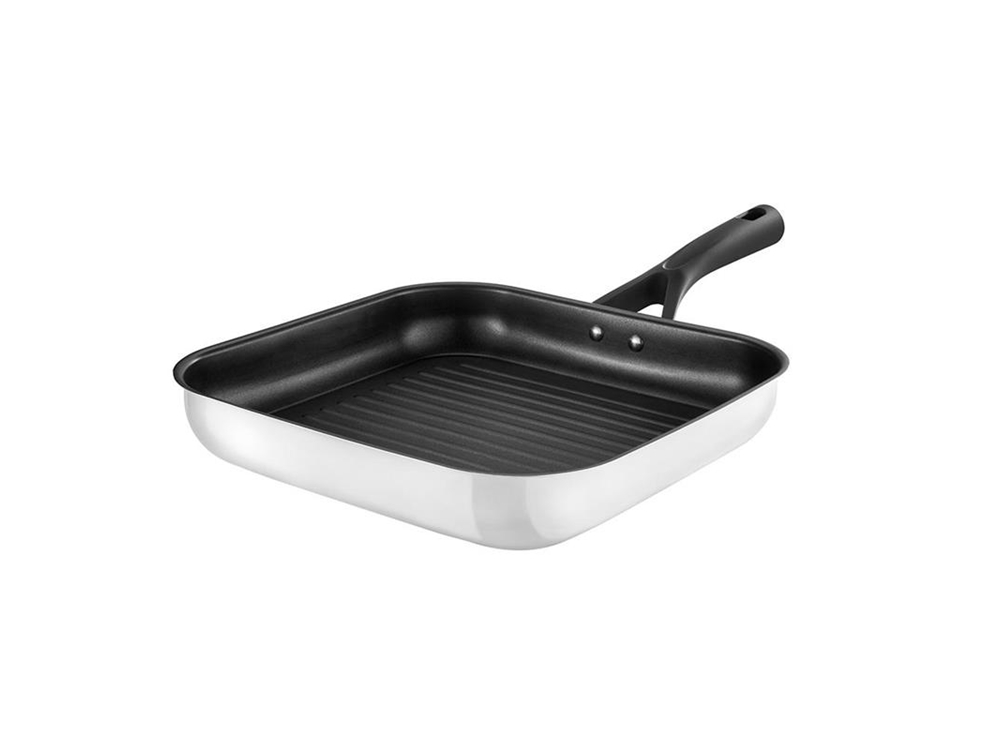 Pyrex Expert Touch RVS Grillpan 28cm Voor O.a. Inductie