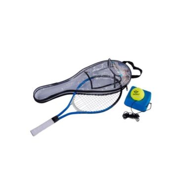 Racket 21&apos;&apos; Met Tennistrainer 900 Gram En Bal Met Elastiek In Zwarte Hoes