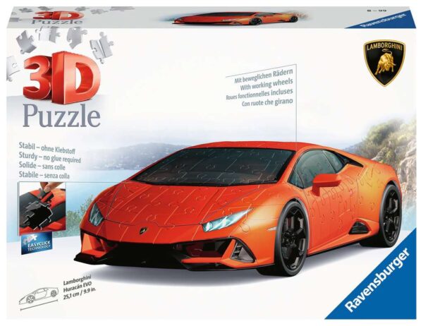 Ravensburger 3D Puzzel Lamborghini Huracan EVO 108 Stukjes