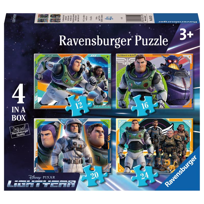 Ravensburger 4 Puzzels Disney Lightyear 12/16/20/24 Stukjes
