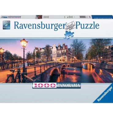 Ravensburger Puzzel 1000 Stukjes Avond In Amsterdam Panorama