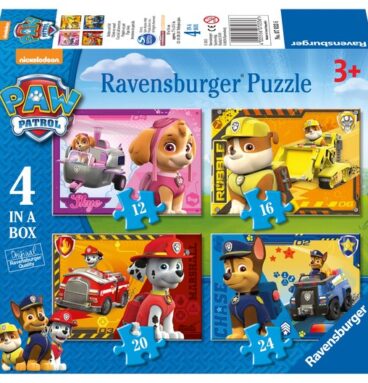 Ravensburger Puzzel 4 In 1Paw Patrol:Puppies Op Pa