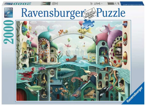 Ravensburger Puzzel Als Vissen Konden Lopen 2000 Stukjes