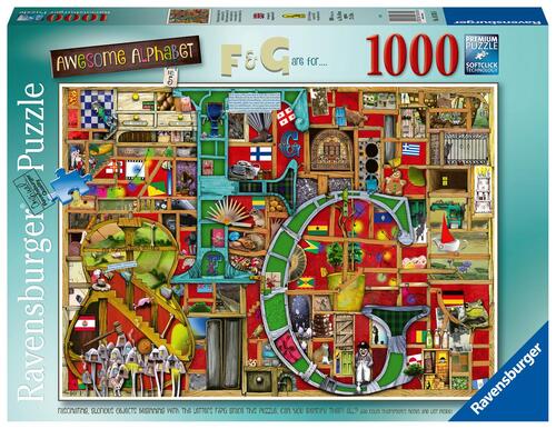 Ravensburger Puzzel Awesome Alphabet F And G 1000 Stukjes