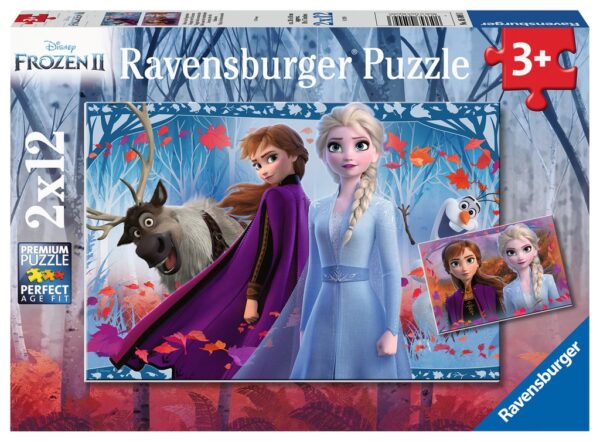 Ravensburger Puzzel Frozen 2 De Reis Naar Het Onbekende 2x12 Stukjes