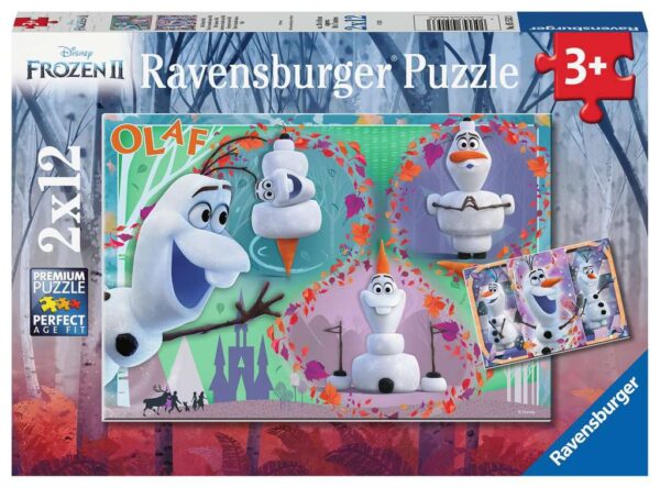 Ravensburger Puzzel Frozen Ll Iedereen Houdt Van Olaf 2x12 Stukjes