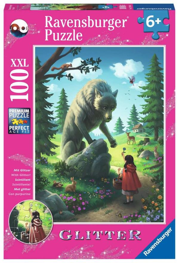 Ravensburger Puzzel Roodkapje En De Wolf 100 Stukjes XXL