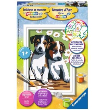 Ravensburger Schilderen Op Nummer Schattige Puppies