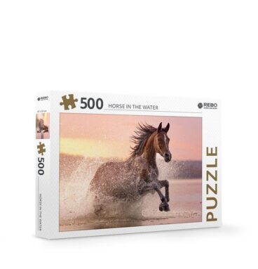Rebo Horse In The Water - Puzzel 500 Stukjes