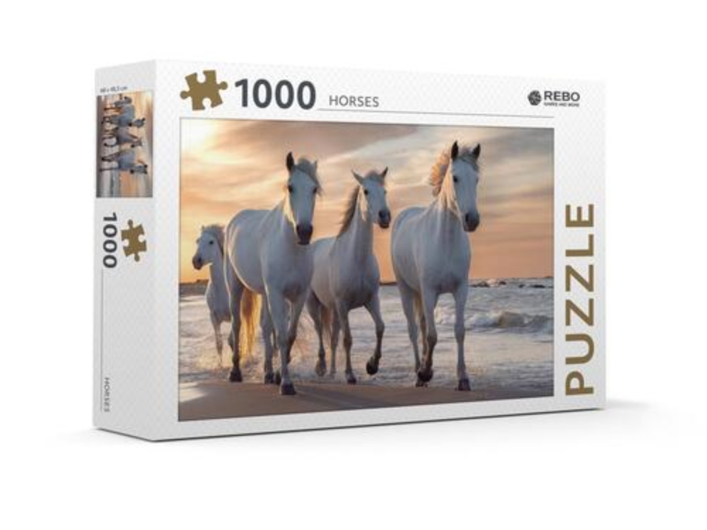 Rebo Puzzel Horses 1000 Stukjes