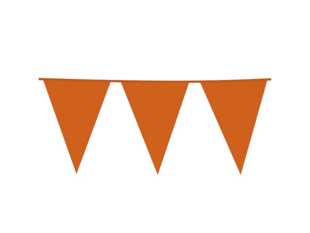Reuzevlaggenlijn Oranje 10m Kunststof 30x45cm