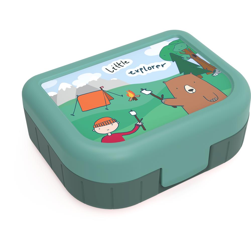 Rotho Lunchbox To Go Memory Kids 1 Liter Kids Explorer Boys 166x133x61mm