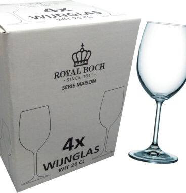 Royal Boch Witte Wijnglas 25 Cl " Maison" Ds A 4 St