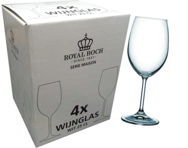 Royal Boch Witte Wijnglas 25 Cl " Maison" Ds A 4 St