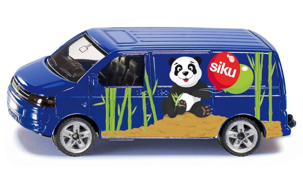 Siku 1338 VW Bestelwagen Met Panda 85x35x32mm 1:55