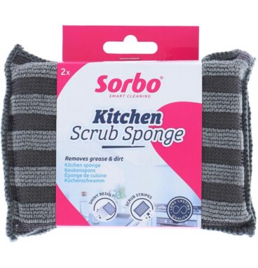 Sorbo Microvezel Scrubspons 2-in-1 Set A 2 Stuks