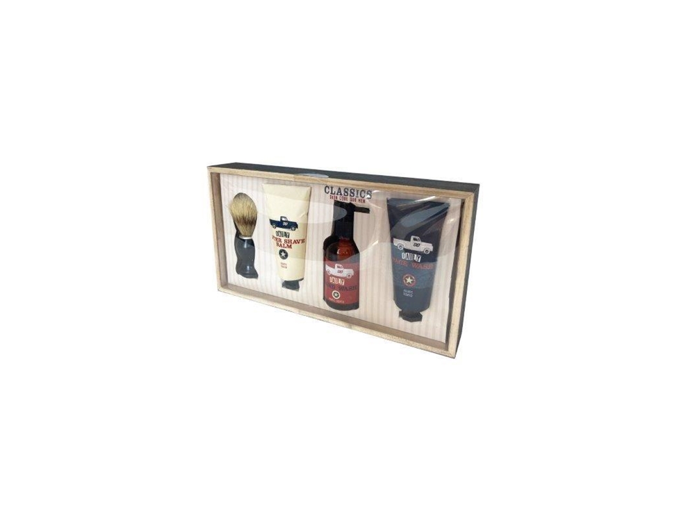 Source Balance Master Barber Geschenkset In Houten Box