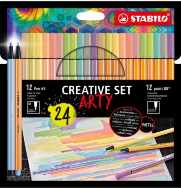 Stabilo Arty Creative Set Pen 68/Point 88 Etui A 24 Kleuren